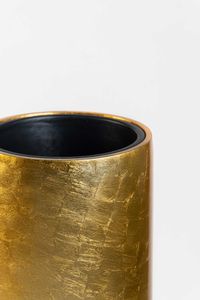 Pflanzgefäß Bodenvase SOLERIO Fiberglas Gold Hochglanz