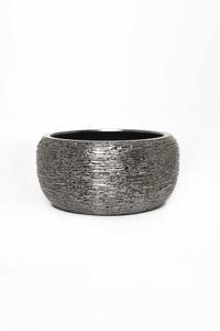 Pflanztopf POTTA Fiberglas 44x21 cm Silber