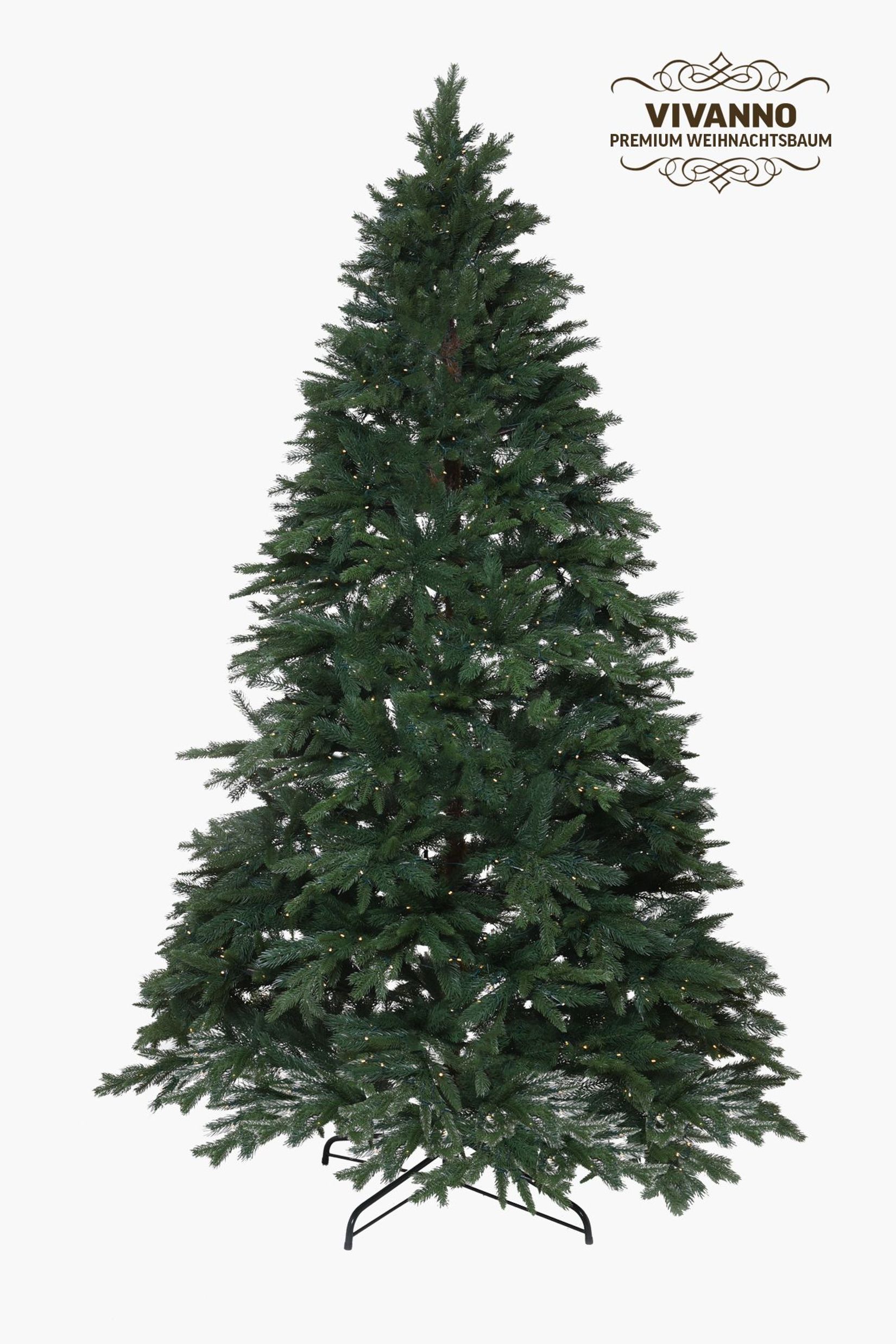 Künstlicher Premium Weihnachtsbaum Nordmanntanne LED, 270 cm hoch