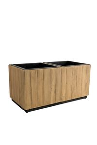 Pflanzkübel Pflanztrog Recycling Holz "Maxi", Antik Braun