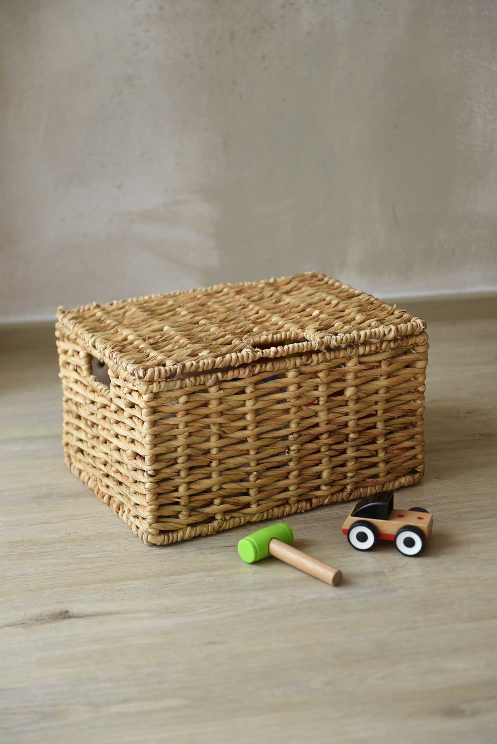 Korb Regalkorb SECCHIO Wasserhyazinthe Natur