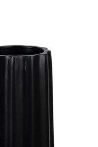 Bodenvase ALGOLIA Fiberglas 12x80 cm Schwarz