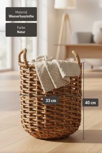Korb Dekokorb BACINO Wasserhyazinthe Natur