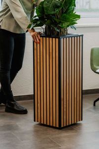 Pflanzkübel Holz aus Akustikpaneelen SILENT