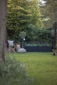 Pflanzkübel Pflanztrog Fiberglas "Maxi", Anthrazit