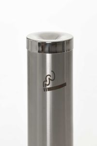 Standaschenbecher Standascher Edelstahl "Fumo", Gebürstet/Poliert