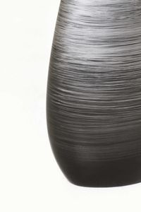 Dekovase KALAL Fiberglas 20x12x37 cm Silber