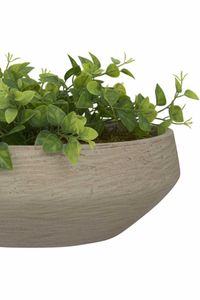 Pflanzschale Dekoschale Fiberglas SKRELLE Vulkanbeige