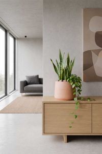 Blumentopf Fiberglas TROPICO Vulkanapricot Blumentopf Fiberglas TROPICO Vulkanapricot