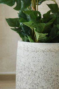 Pflanzkübel Blumentopf Fiberzement SASSO Erdgrau