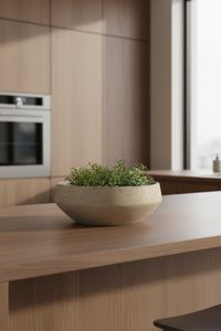 Pflanzschale Dekoschale Fiberglas SKRELLE Vulkanbeige