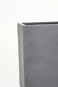 Pflanzkübel Raumteiler Fiberglas Beton-Design Grau ELEMENTO SLIM