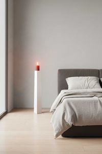 Kerzenständer Standkerzenhalter Fiberglas Weiß Matt OBELISK