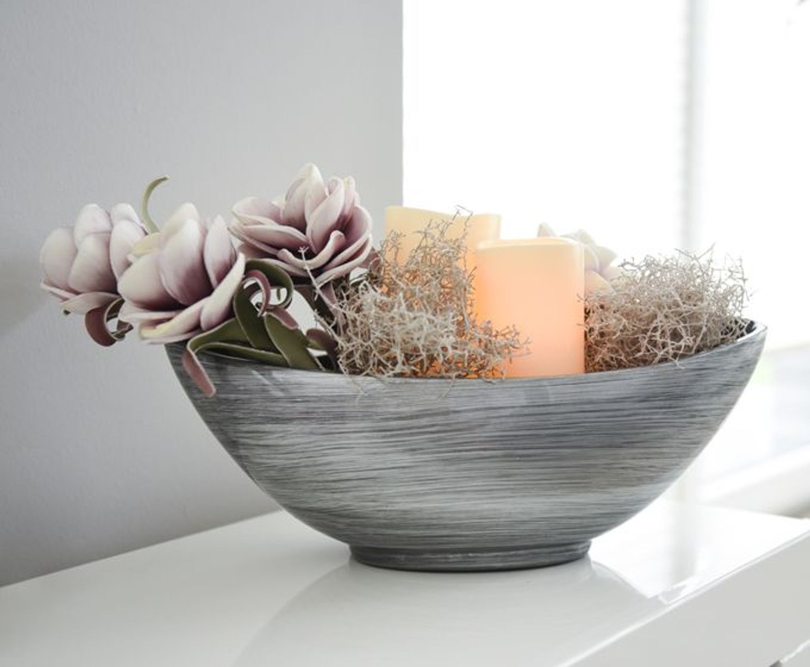 Dekoschale mit Kerzenlicht Dekoschale mit Kerzenlicht