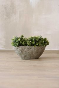 Pflanzschale Blumentopf Fiberzement BARCO Erdgrau