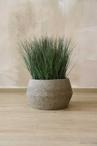 Pflanzkübel Blumentopf Fiberzement BRIGATA Erdgrau