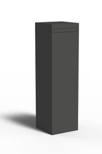 Standbriefkasten Design Postbox Aluminium Schwarzgrau JONI
