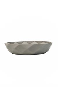 Pflanzschale Dekoschale Fiberglas CAVERO Betongrau