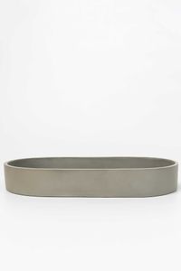 Pflanzschale Dekoschale SOLENA Fiberglas Betongrau