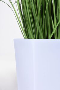 Pflanzkübel Blumenkübel Kunststoff "Classic" beleuchtet, Weiß