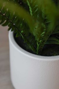 Kunstpflanze Farn im Dekotopf Kunststoff IRATZEA