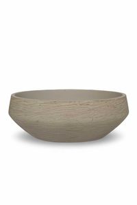 Pflanzschale Dekoschale Fiberglas SKRELLE Vulkanbeige