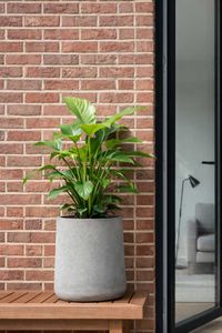 Blumentopf Pflanzkübel Fiberglas VEKRA Vesuvgrau