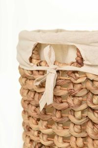 Korb Wäschekorb TINOZZA Wasserhyazinthe Natur