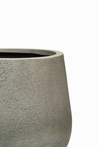 Pflanztopf Blumentopf Fiberglas GIRAR Vesuvgrau
