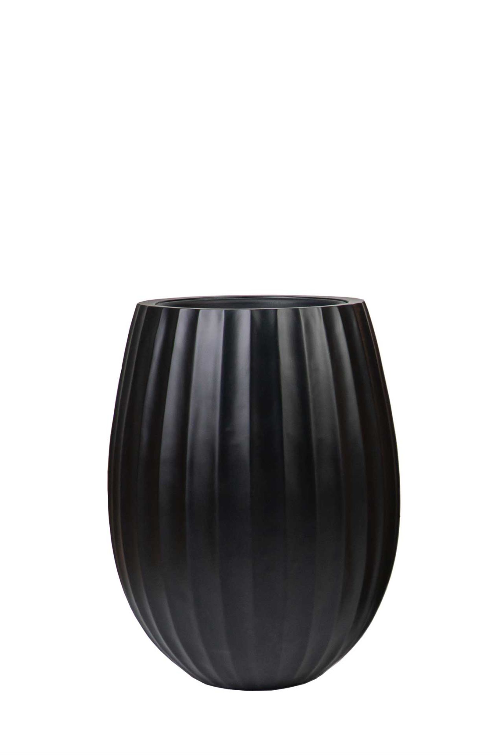 Blumentopf BALAO ARC Fiberglas 39x50 cm Schwarz Blumentopf BALAO ARC Fiberglas 39x50 cm Schwarz