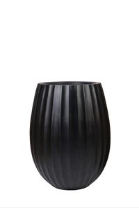 Blumentopf BALAO ARC Fiberglas 39x50 cm Schwarz Blumentopf BALAO ARC Fiberglas 39x50 cm Schwarz