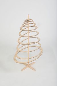 Weihnachtsbaum Tannenbaum modern Holz SPIRA SMALL OVAL