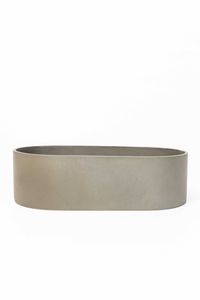 Pflanzschale Dekoschale SOLENA Fiberglas Betongrau