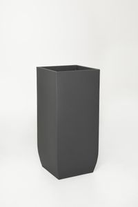 Pflanzkübel Blumenkübel Zink "Linea", Anthrazit