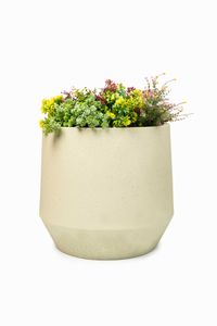 Blumentopf Pflanztopf Fiberglas NEXORA Vesuvcreme