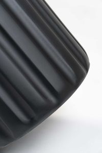 Bodenvase VERTA Fiberglas Schwarz Matt 