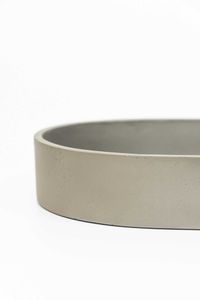 Pflanzschale Dekoschale SOLENA Fiberglas Betongrau