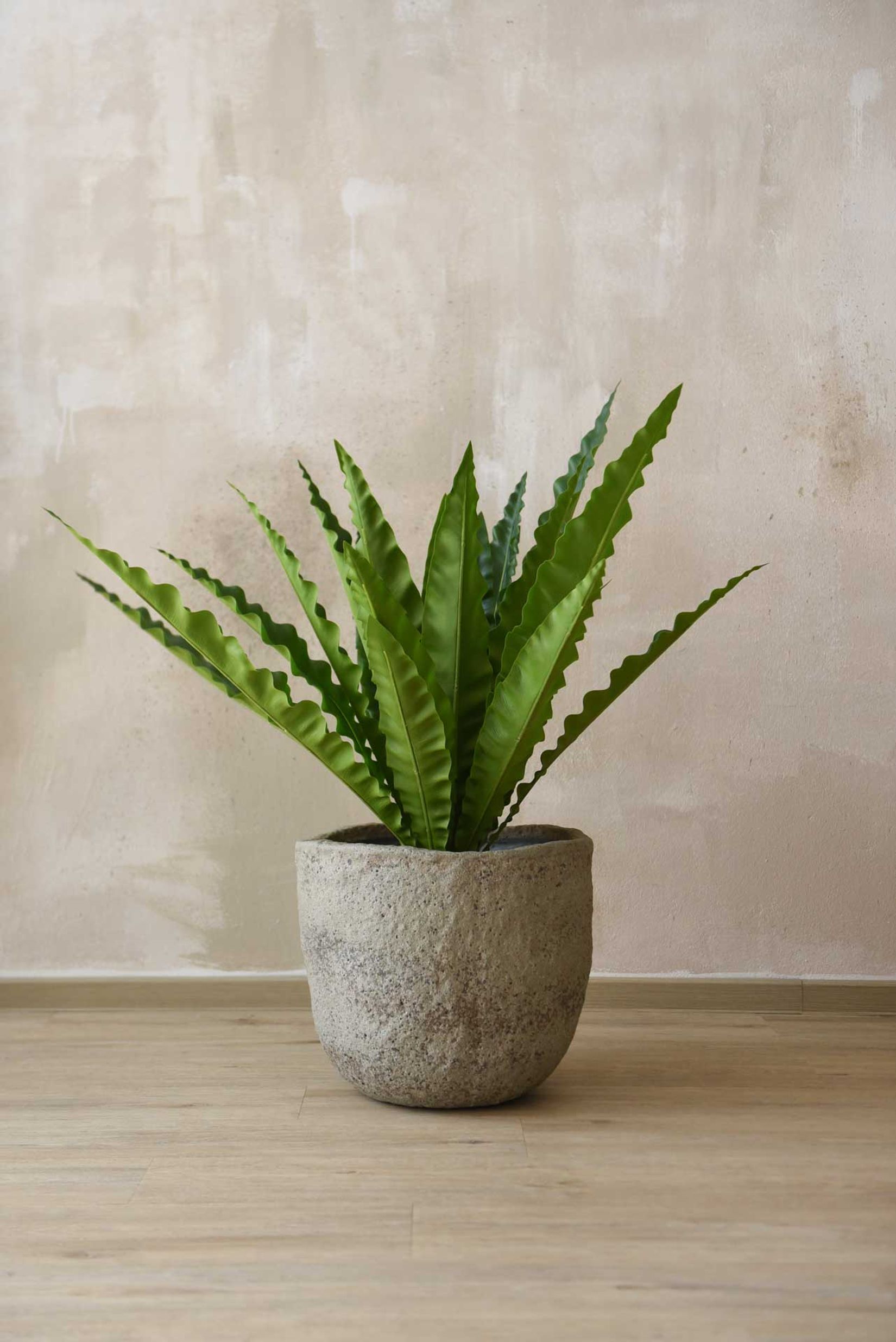 Pflanzkübel Blumentopf Fiberzement LONDA Erdgrau
