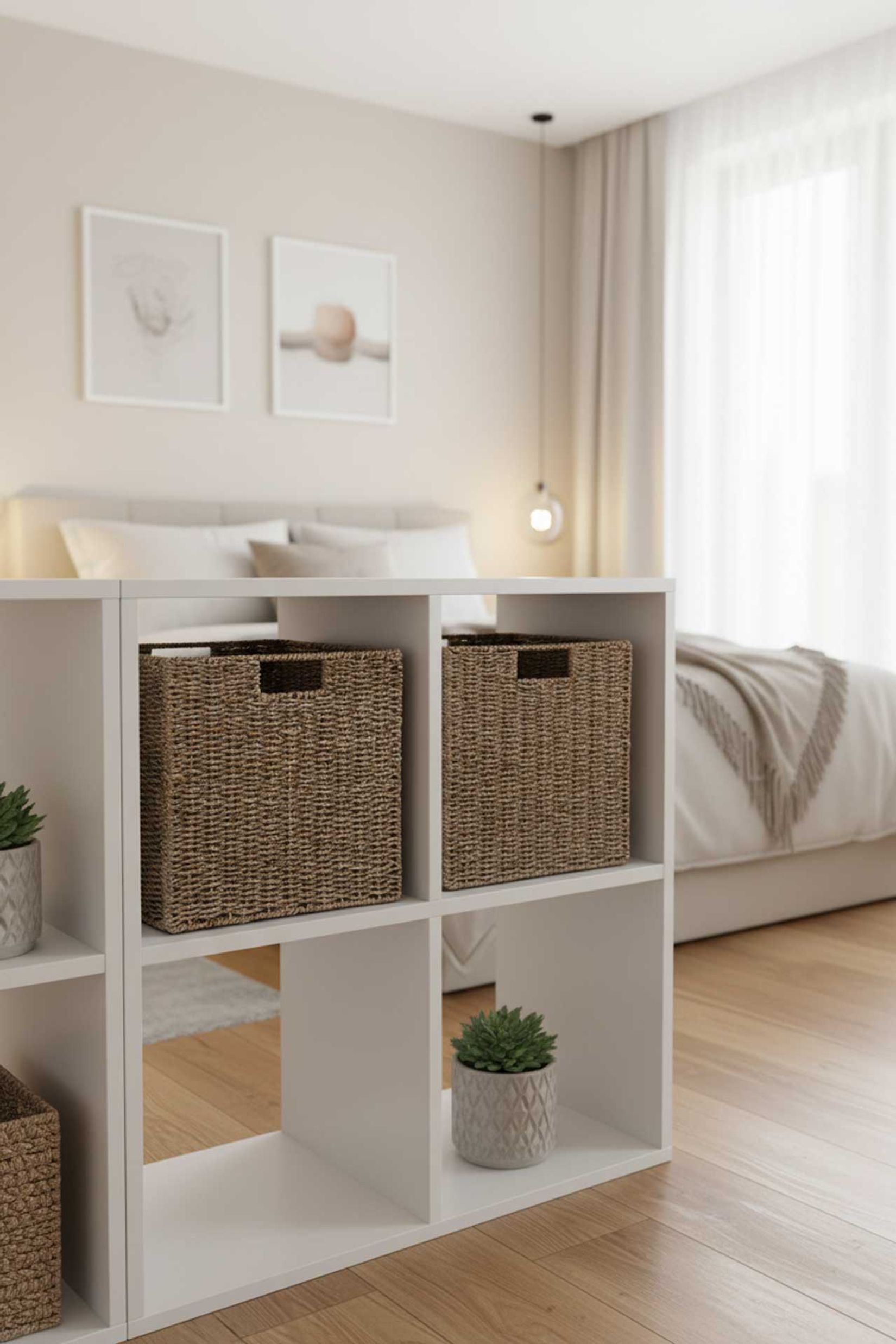 2er Set Regalkorb Schrankkorb Seegras "Segra", Natur