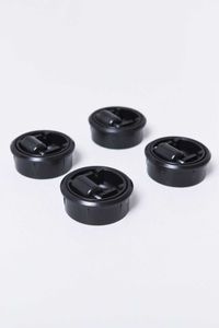 Bohrsenkrolle rund hart 4er Set ROLLAR schwarz