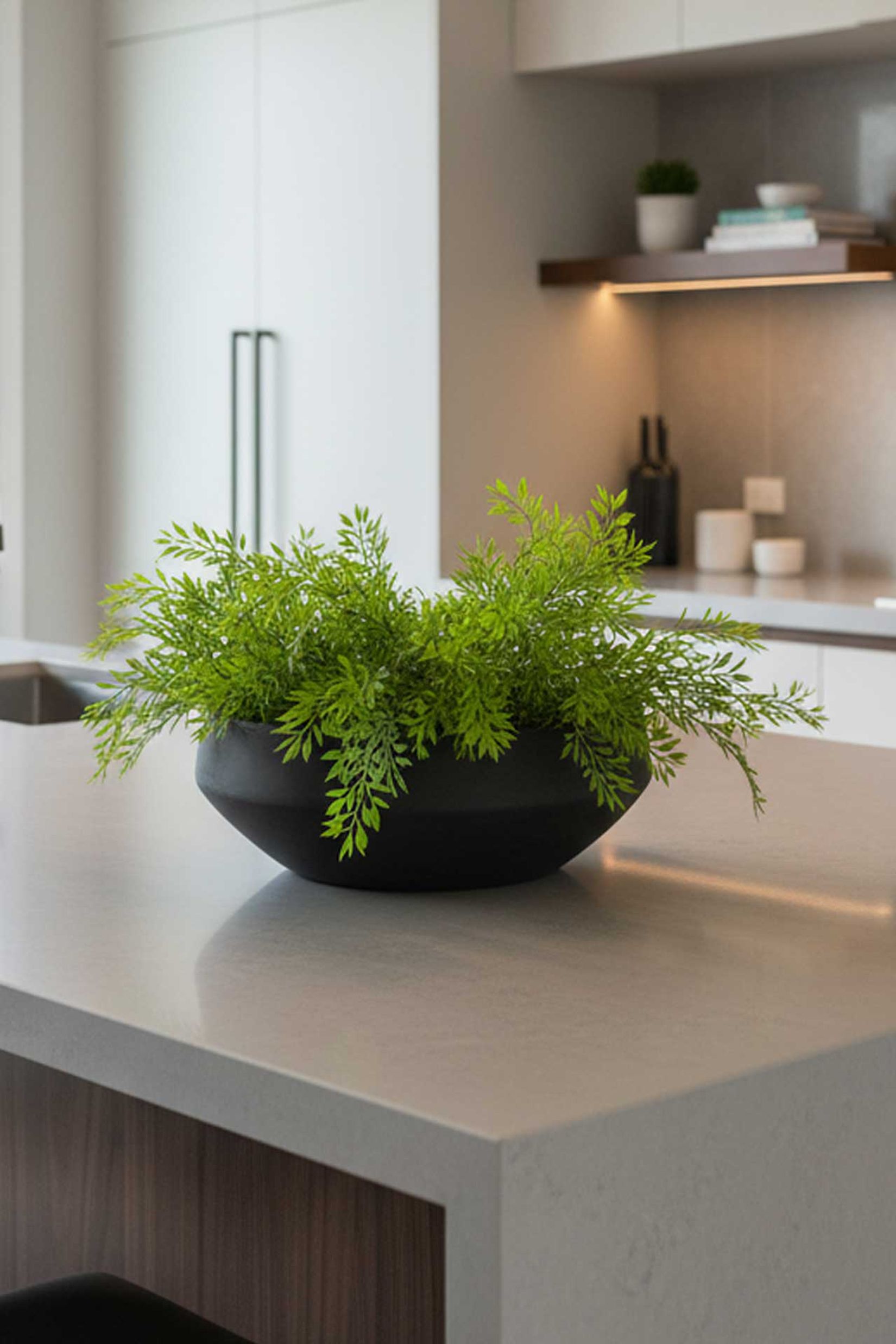 Pflanzschale Dekoschale Fiberglas SKRELLE Vulkangrau