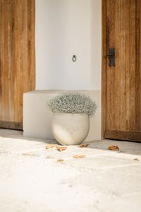 Pflanzkübel Blumentopf Fiberglas RAFIOT Creme