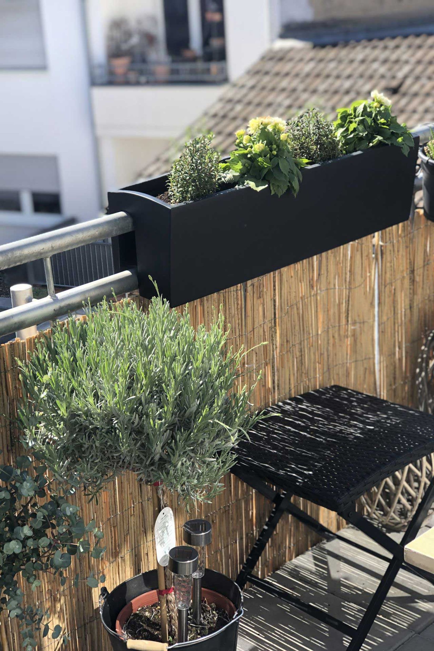 Balkonkasten Fiberglas "Balkona Classic", Anthrazit