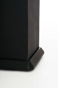 Untersetzer für Pflanzkübel mit Rollen Kunststoff quadratisch "Move" 40, Schwarz