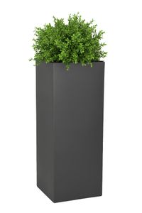 Pflanzkübel Blumenkübel Zink "Block", Anthrazit