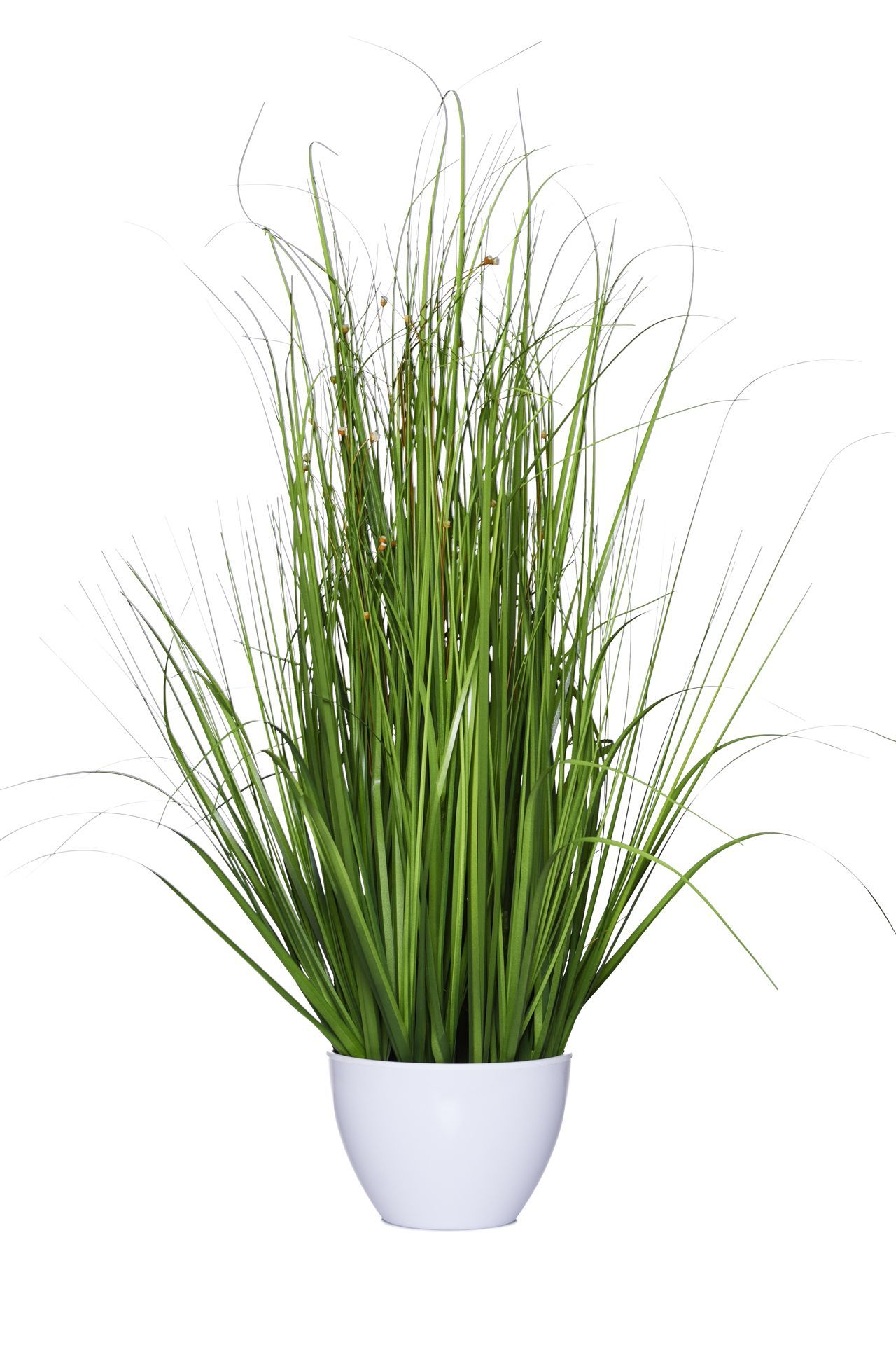 2tlg Dekorative Künstliche Topfpflanze Künstliche Grün Gras Pflanzen mit Topf 
