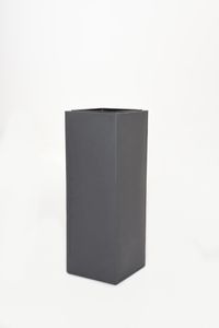 Pflanzkübel Blumenkübel Zink "Block", Anthrazit