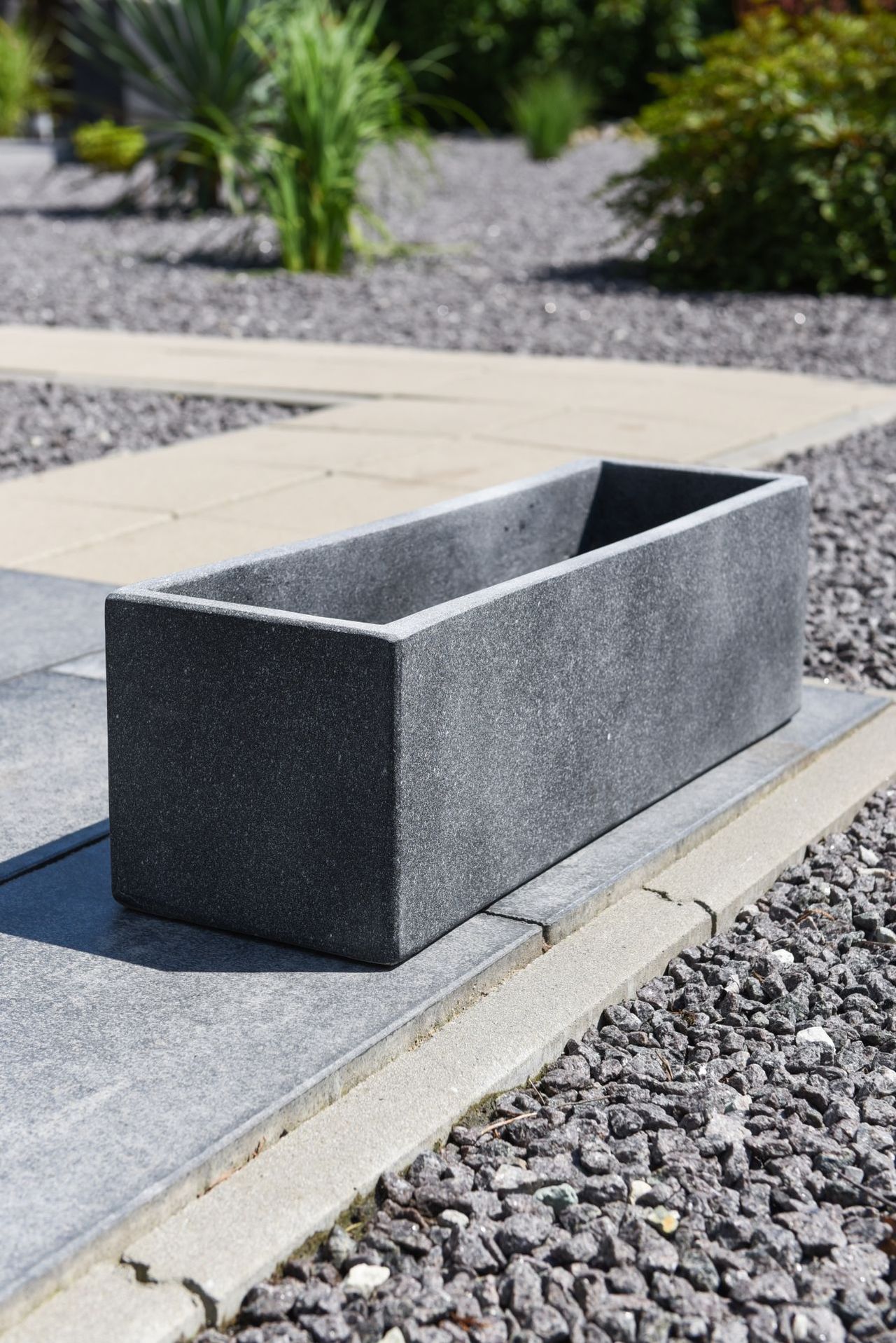 Blumenkasten Beton Flobo Kasten matt Anthrazit VIVANNO