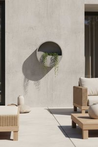 Wandtopf Wandkübel Wandblumentopf MURA Fiberglas Grau Wandtopf Wandkübel Wandblumentopf MURA Fiberglas Grau