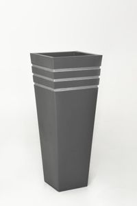 Pflanzkübel Blumenkübel Zink "New Classic", Anthrazit